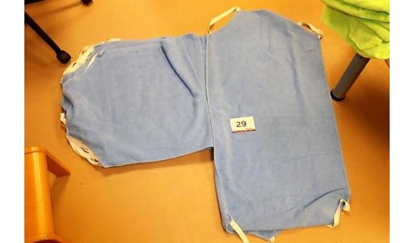 5 hoeslakens voor kinderbed in blauwe badstof